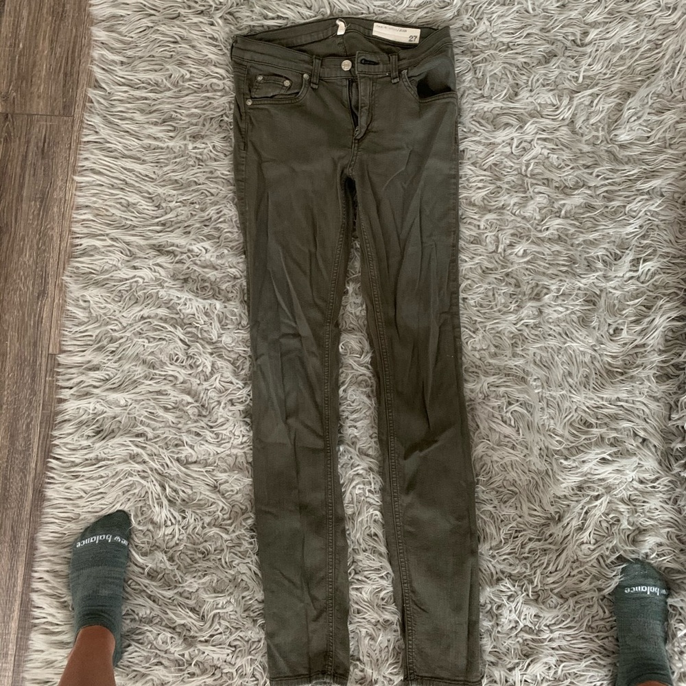 Rag and bond green jeans